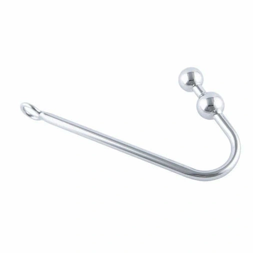 Pleasurable 4417 Anal Balls Stainless Steel Two Hook 0707